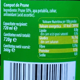 Compot de prune 720 g