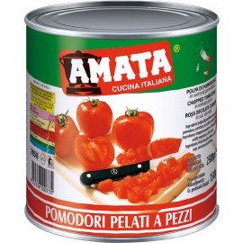 Roșii decojite cuburi 2500 g